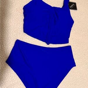 Zaful Vibrant Blue Bikini Top